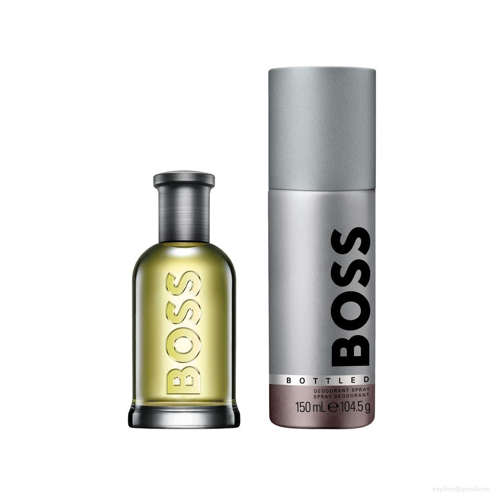 Kit Hugo Boss Bottled Edt Perfume Masculino 50 ml + Desodorante 150 ml